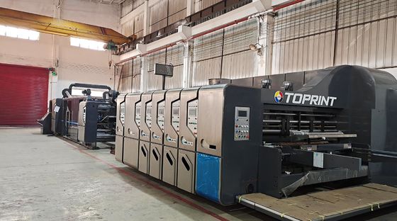 Min Flexo Folder Gluer 380V 900x2000mm Paper Carton Box Making Machine