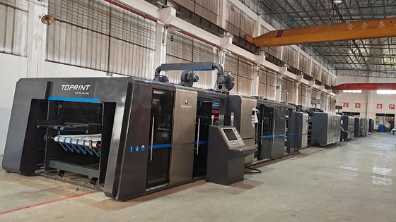 Min Flexo Folder Gluer 380V 900x2000mm Paper Carton Box Making Machine