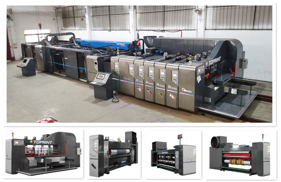 Corrugated Cardboard Box Manufacturing Machine Full Automatic Color Custom
